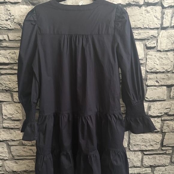 Tuckernuck Pomander Place Navy Cotton Poplin Kenzo Dress in Medium - Picture 7 of 7